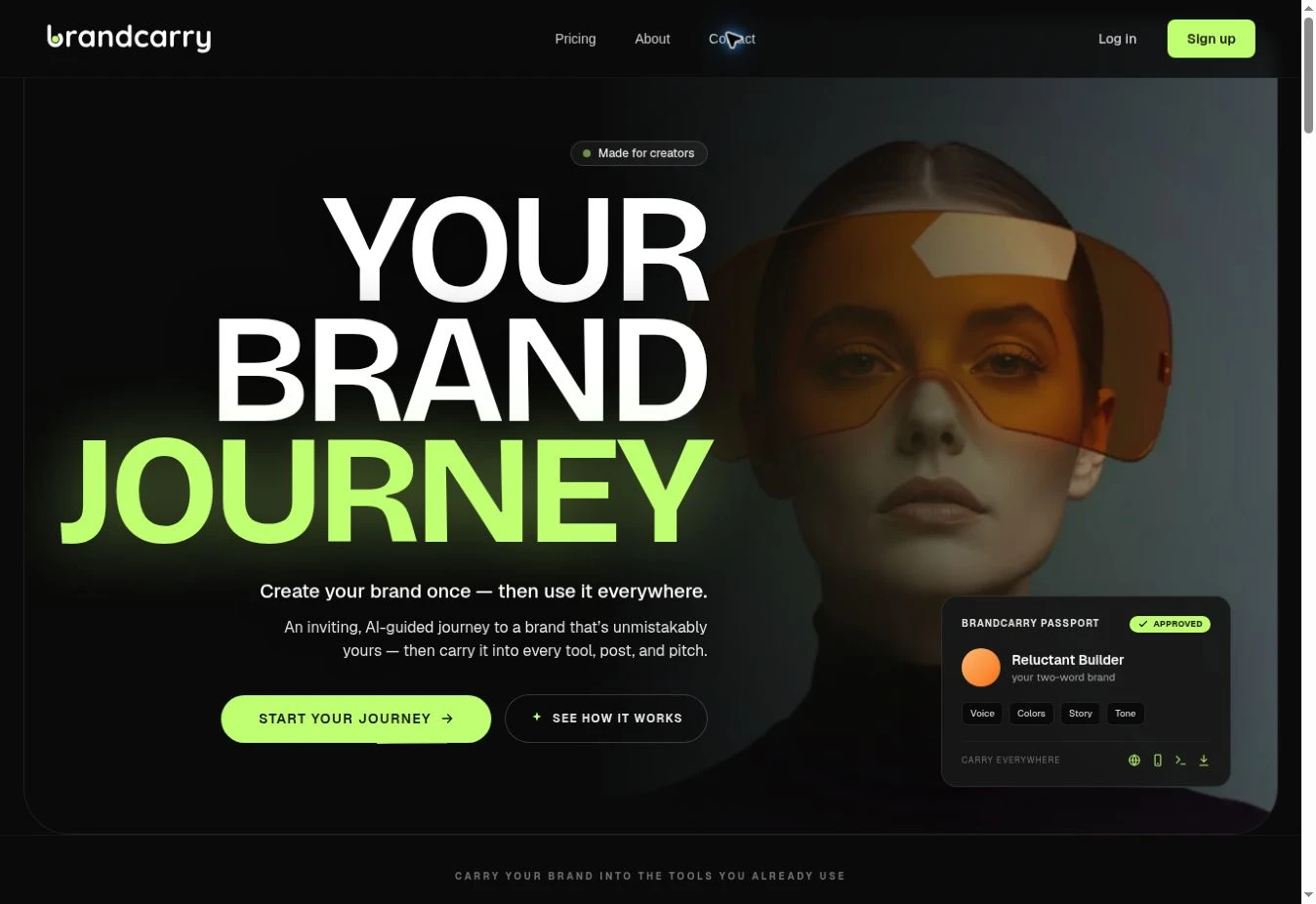 brandcarry. public website